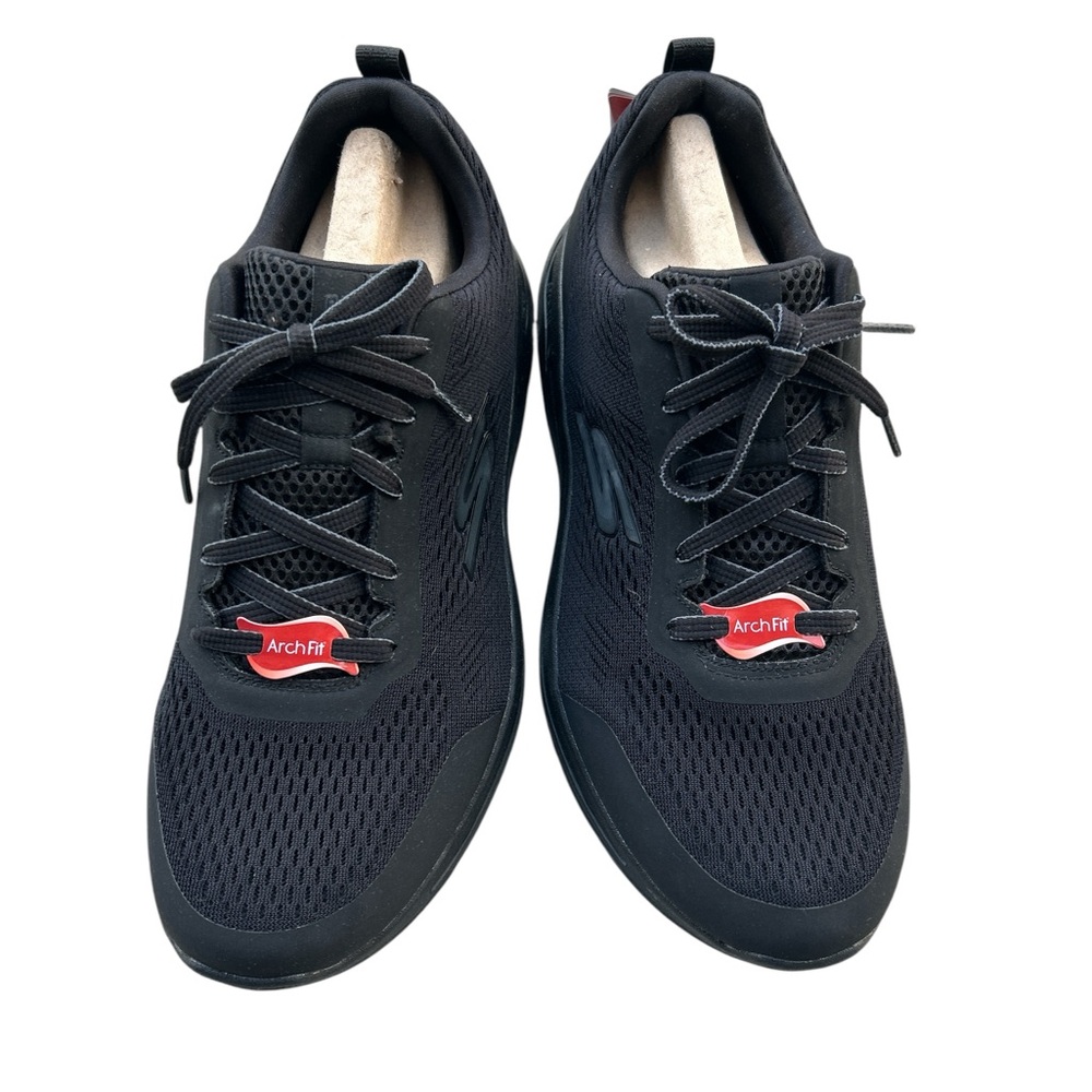 Skechers Go Walk Arch Fit Mens Black Walking Shoes Sneakers 216118 4E Wide